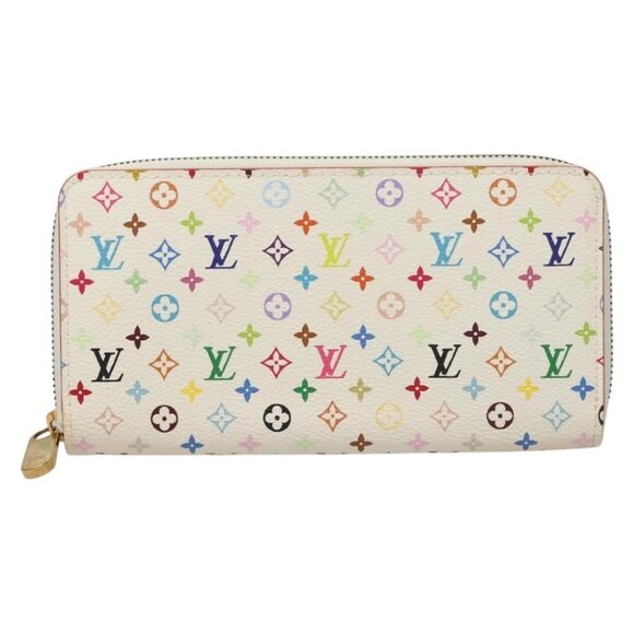 LOUIS VUITTON Monogram Multicolor Zippy Wallet White M60241 LV Auth 131100 - Picture 10 of 16
